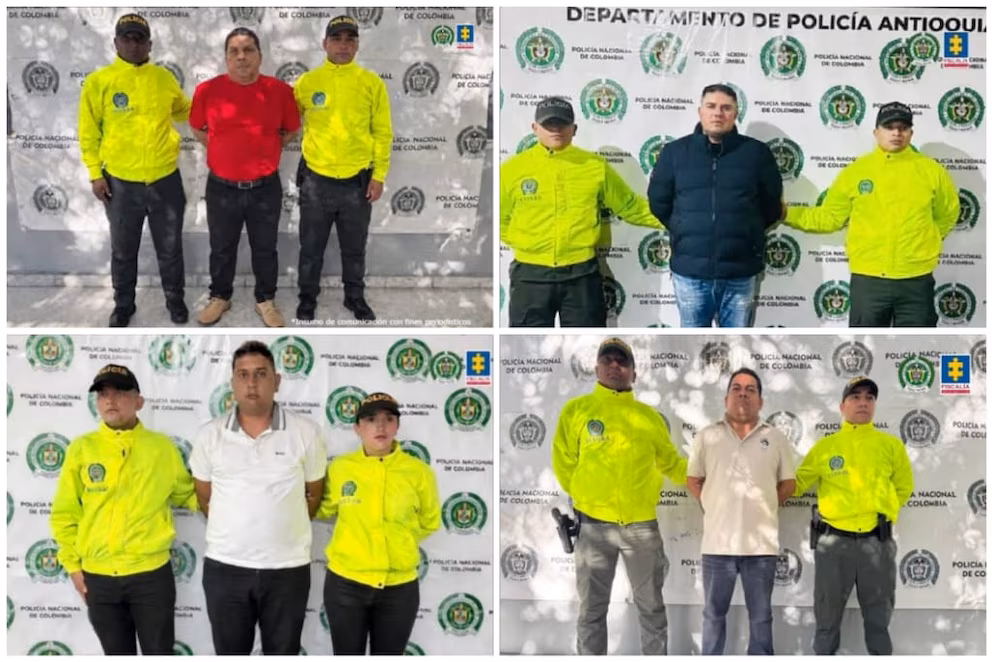 Capturan en Colombia a cuatro objetivos de alto valor requeridos por Estados Unidos por nexos con el ELN y Clan del Golfo: se hacían pasar por empresarios