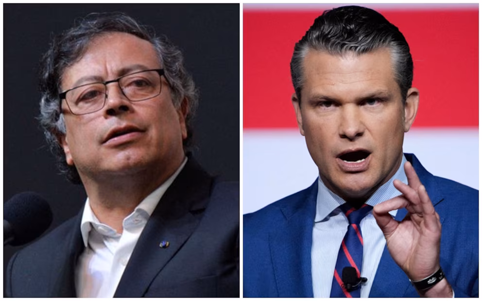 Gustavo Petro respondió a anuncio de Pete Hegseth, secretario de Guerra de EE. UU., y dijo estar “listo” para luchar contra el narcotráfico