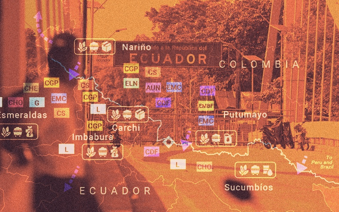 Mapa: Ataques militares apuntan a un complejo paisaje criminal en la frontera Colombia-Ecuador