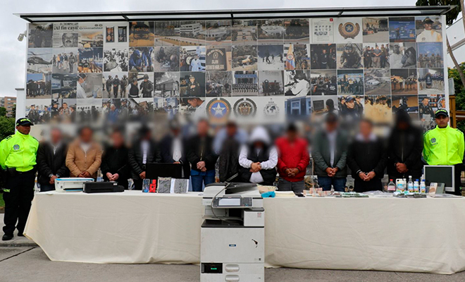 Con el apoyo del Servicio Secreto de EE. UU. fue desmantelado grupo delincuencial dedicado a la falsificación de moneda en Bogotá